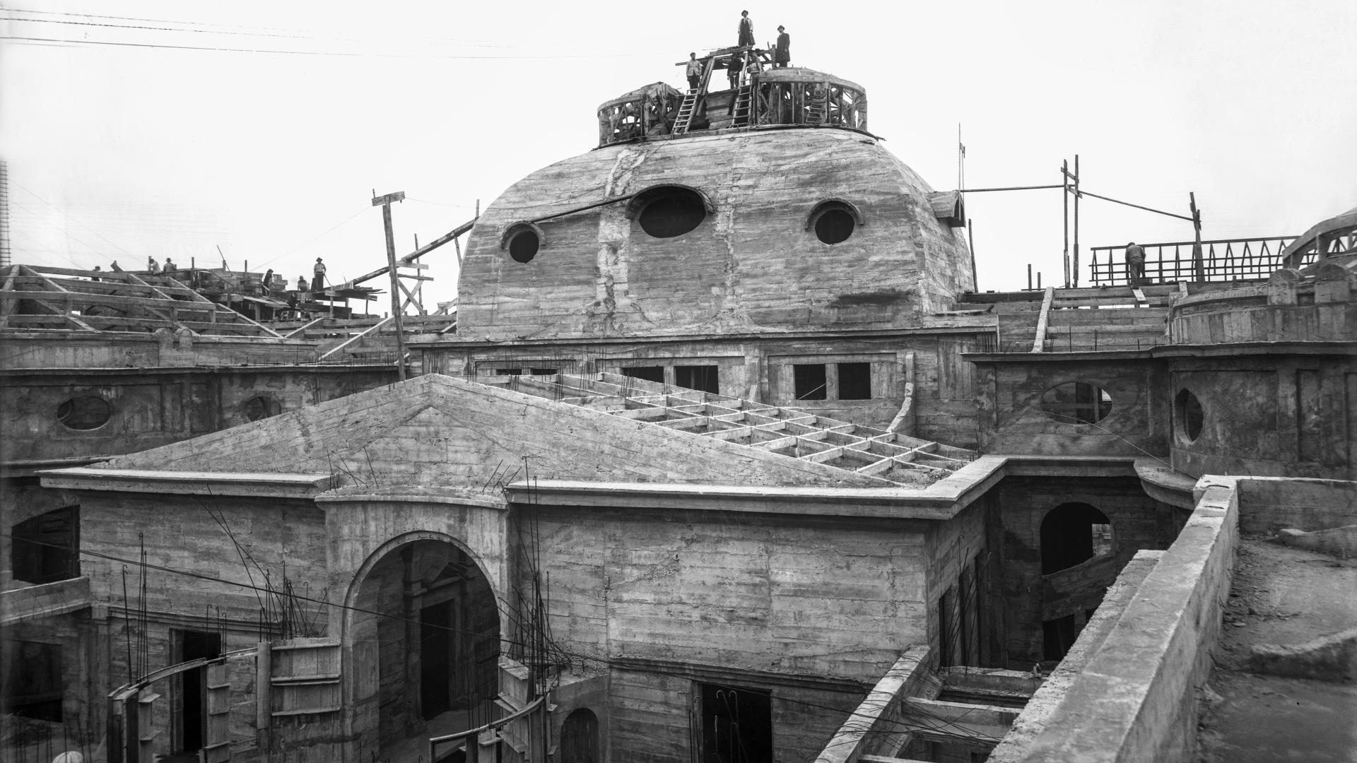 Construcción de la Biblioteca Nacional