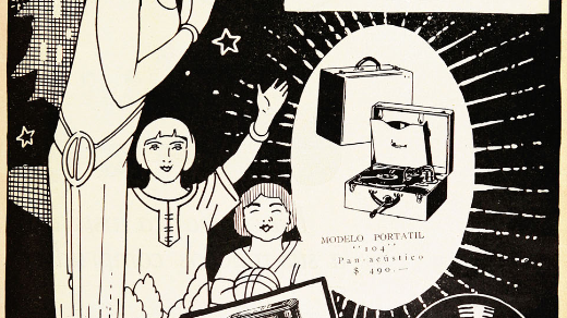 Publicidad de reproductores de música de la Casa Hans Frey. Revista Para Todos 6 (1927). MC0024121
