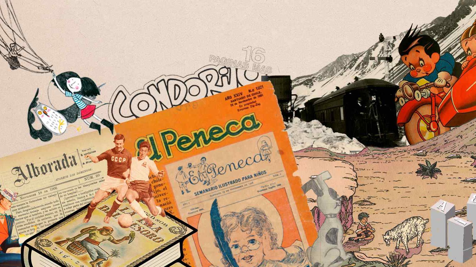 Collage de revistas infantiles.