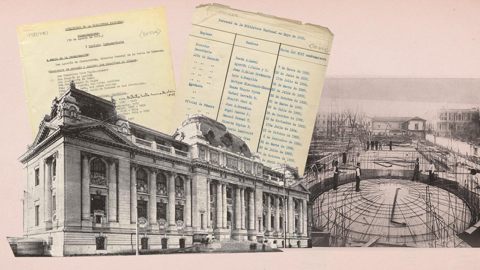Composición para el minisitio "Biblioteca Nacional de Chile"