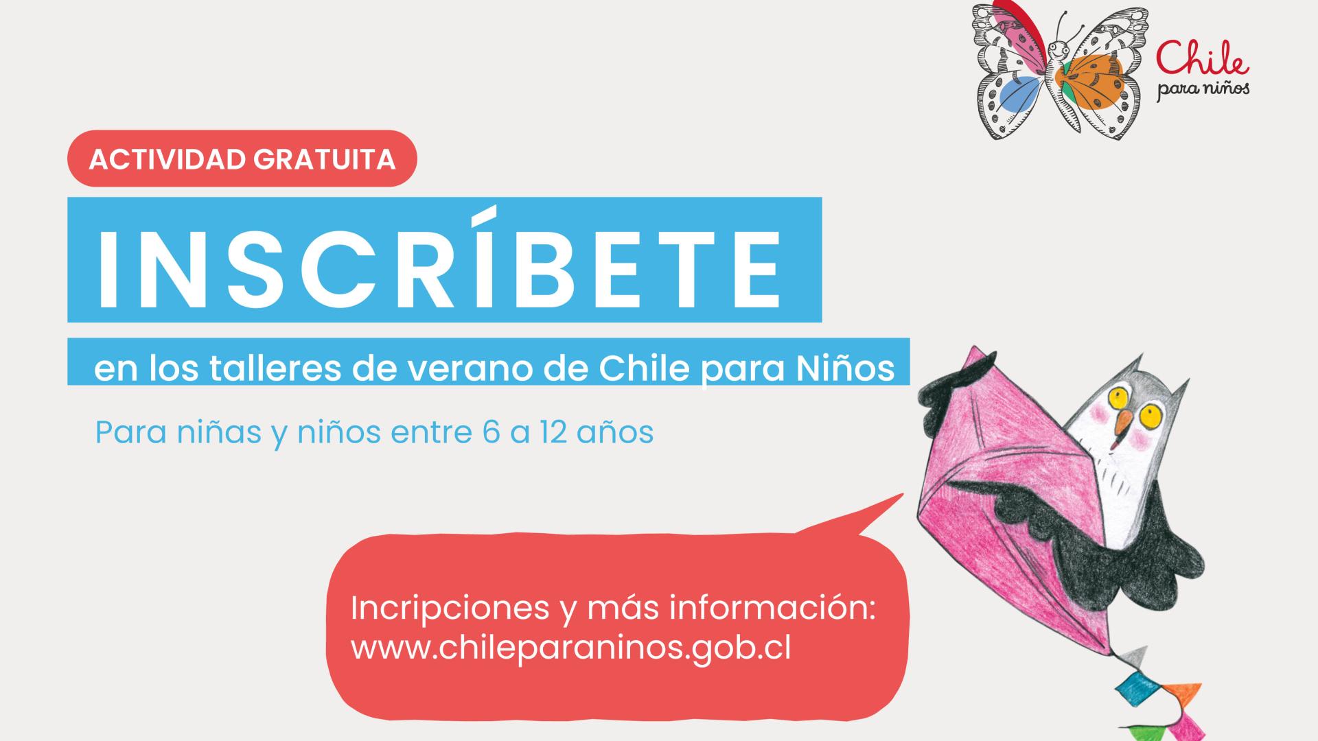 Memoriosa les invita a Talleres de verano de Chile para Niños