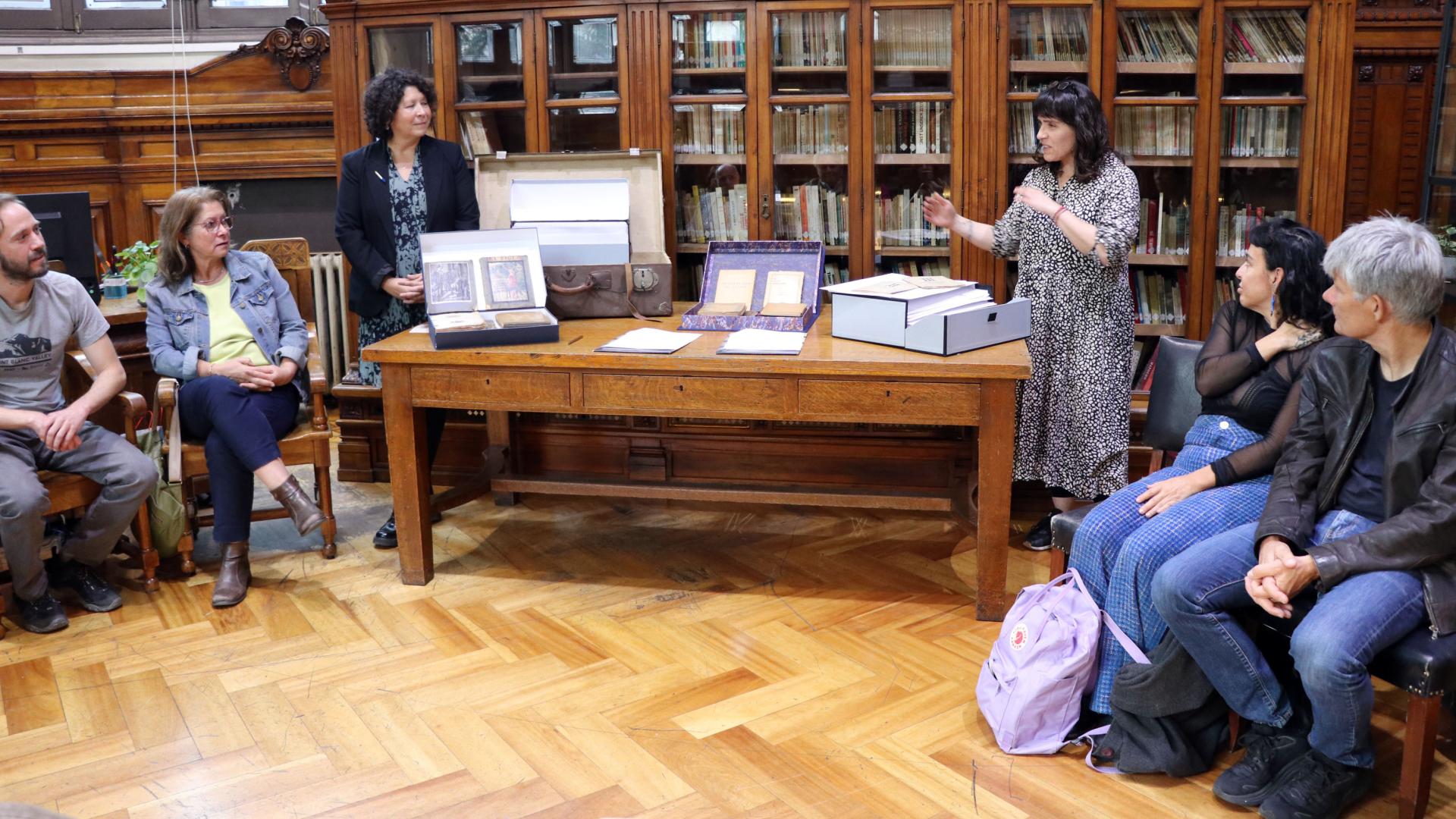 La ceremonia se desarrolló en el Archivo del Escritor de la Biblioteca Nacional. 