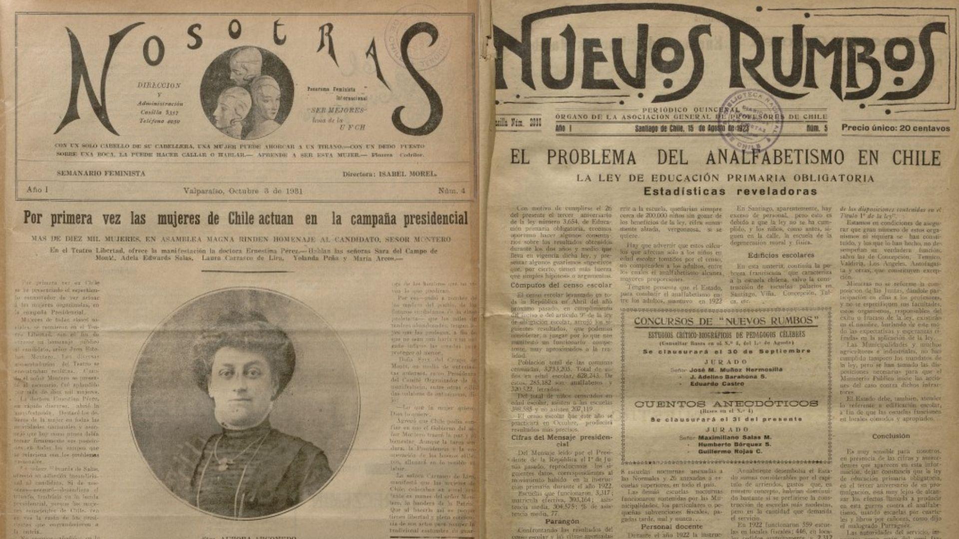 Biblioteca Nacional Digital incorpora históricos documentos de la prensa feminista y sindical de Chile