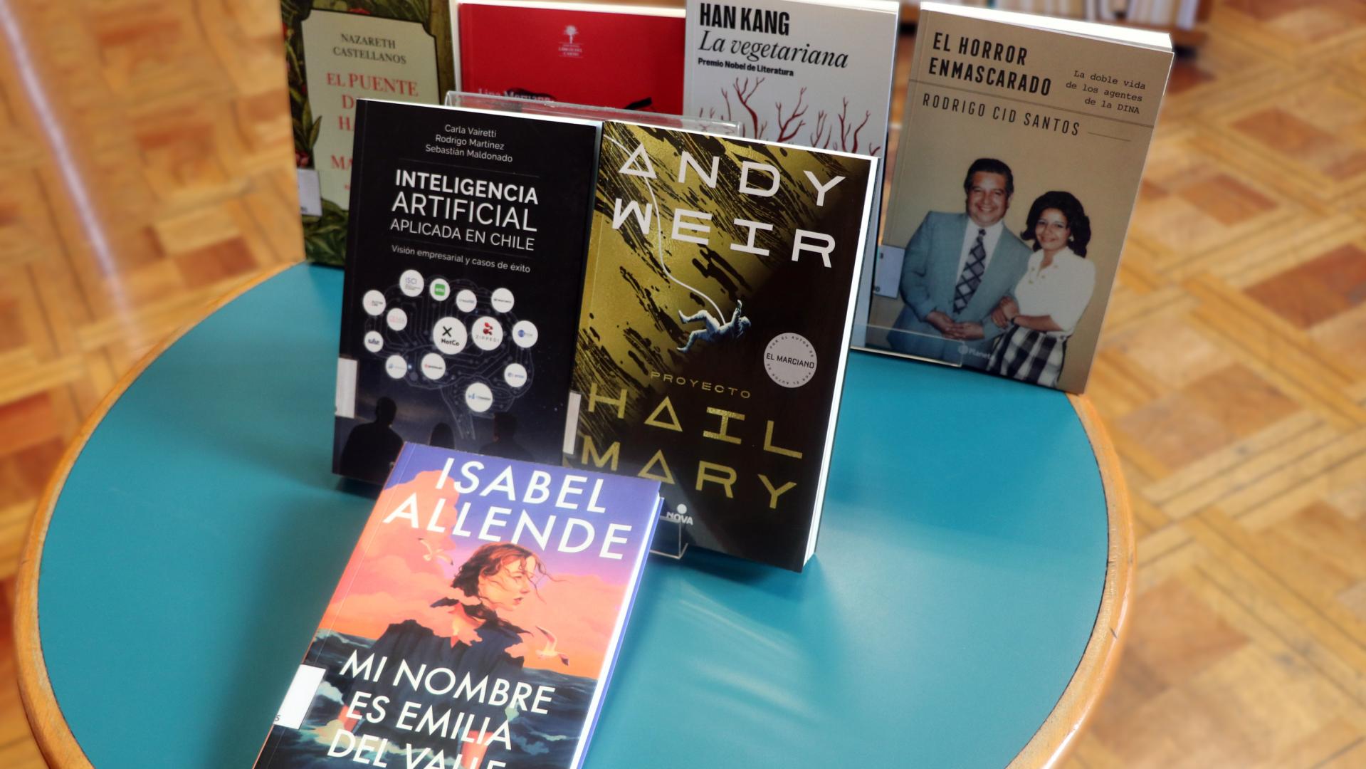 Libros disponibles en julio sección de "Novedades".