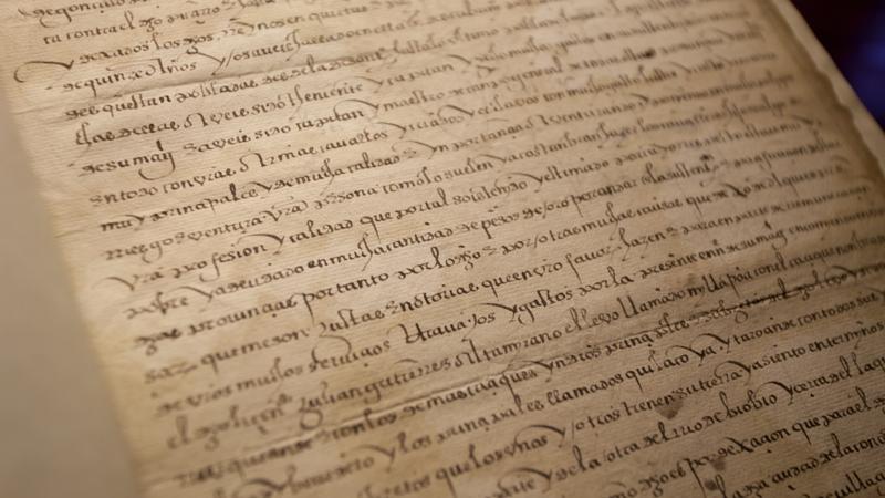 Manuscrito colección Sala Medina