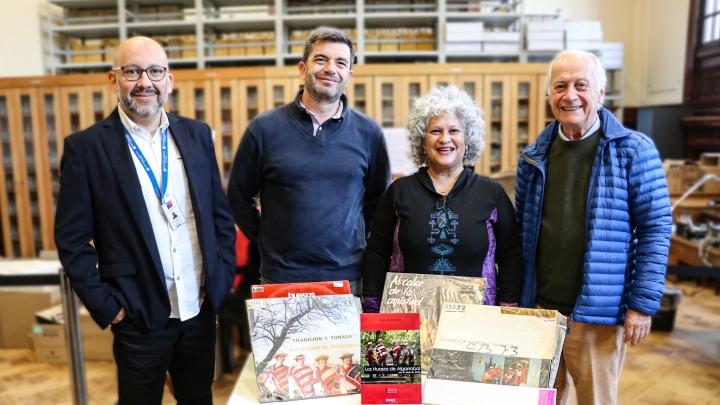 La visita se produjo en el marco de los 60 años del conjunto musical.