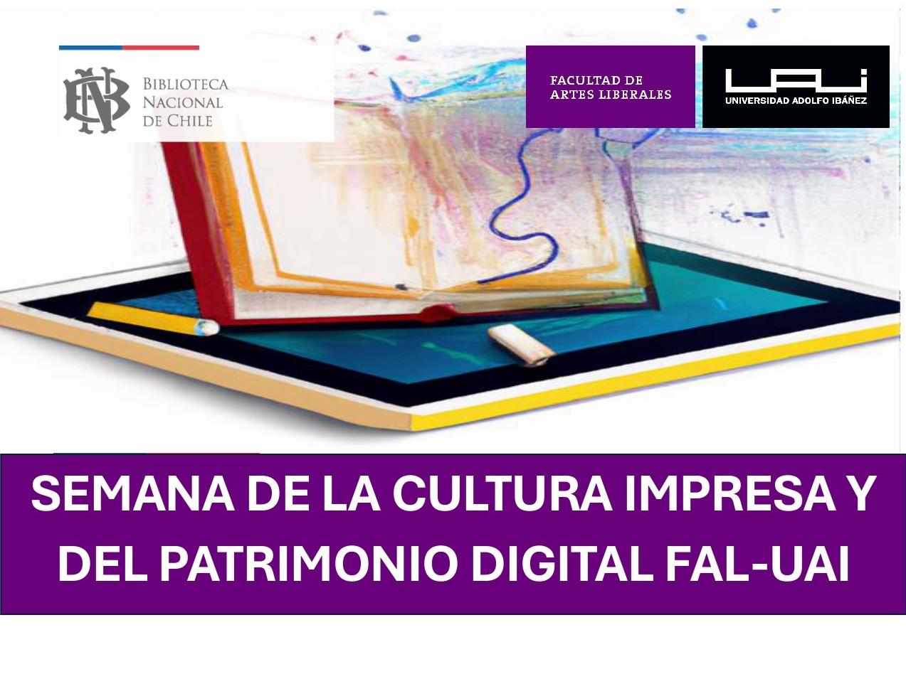 Afiche  "Semana de la cultura impresa y del patrimonio digital".