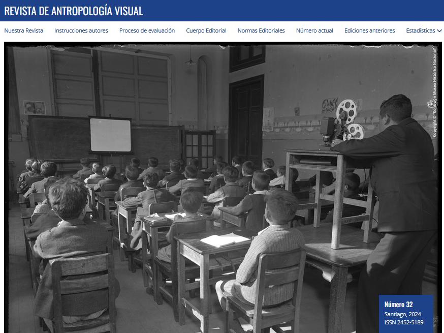 Portada n° 32 de la Revista de Antropología Visual (RAV).