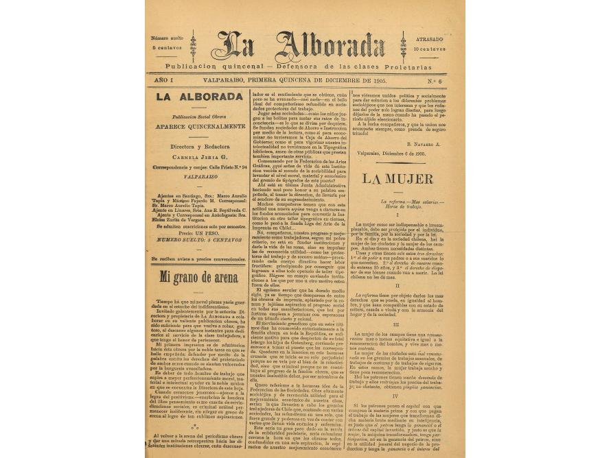 La Alborada, primera quincena de diciembre de 1905, N° 6.