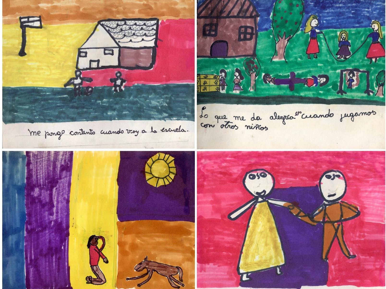 Algunos de los dibujos realizados en el marco del proyecto. 