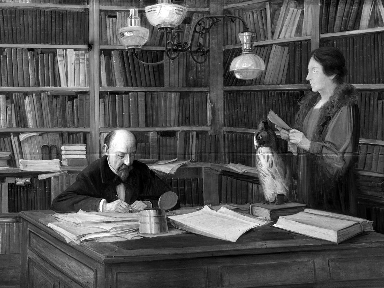 El mundo en una biblioteca. 