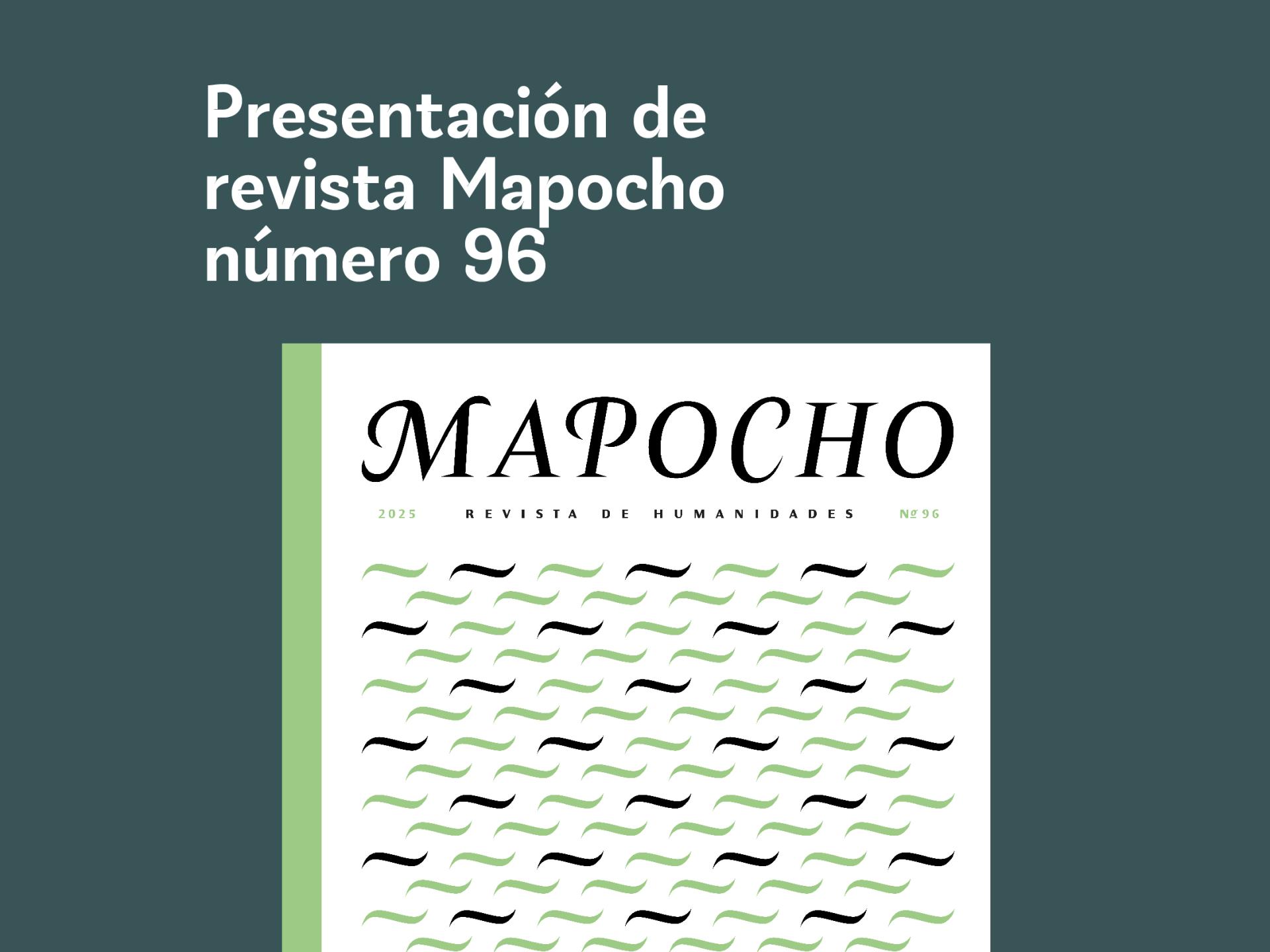 Presentación de revista Mapocho número 96
