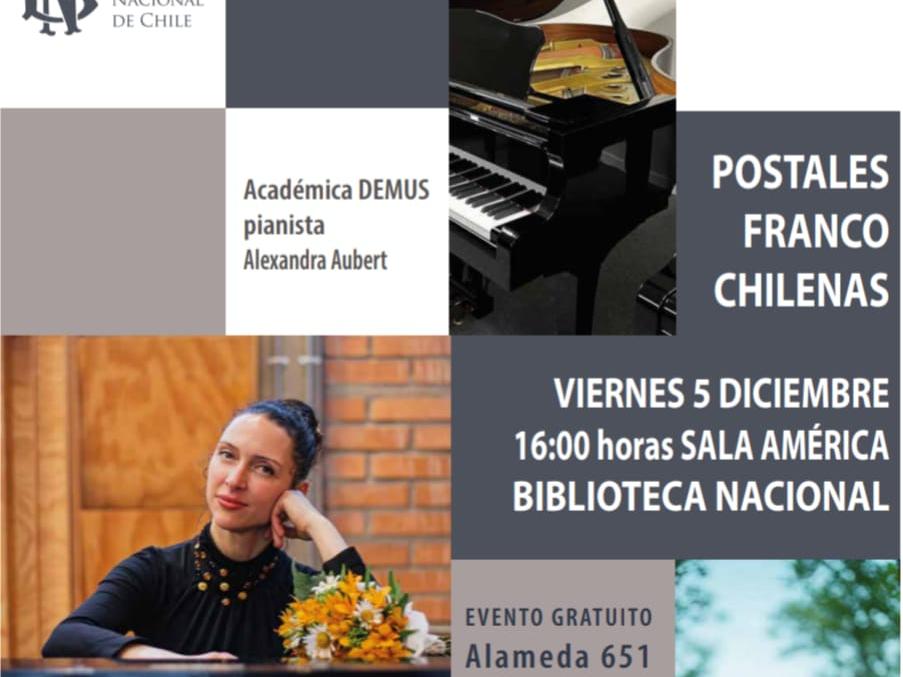 Concierto de la pianista Alexandra Aubert.