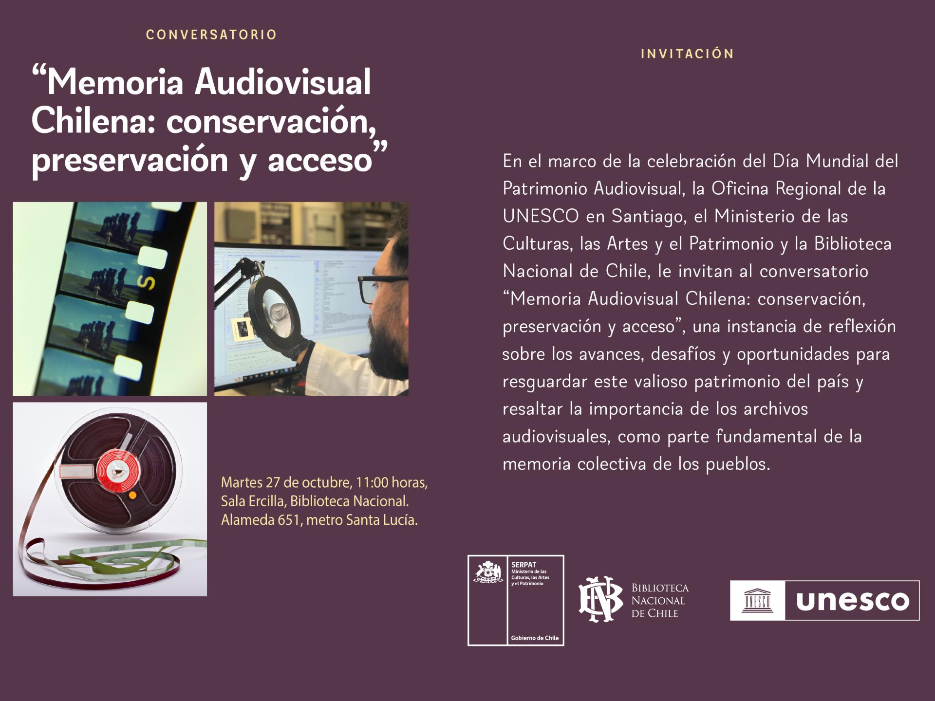 Memoria Audiovisual Chilena: conservación, preservación y acceso.