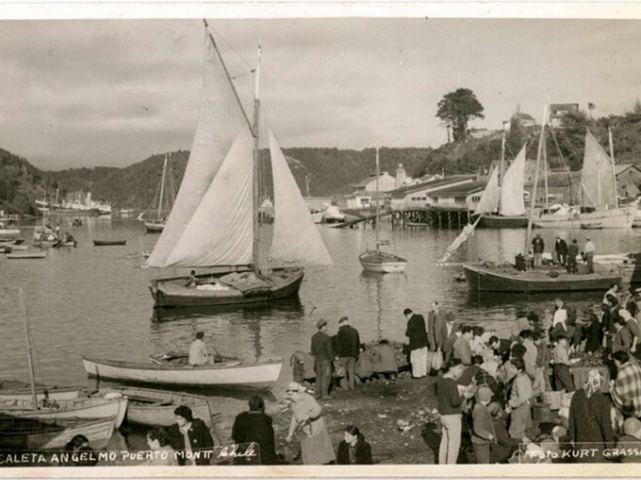 Caleta Angelmó, Puerto Montt, Chile.