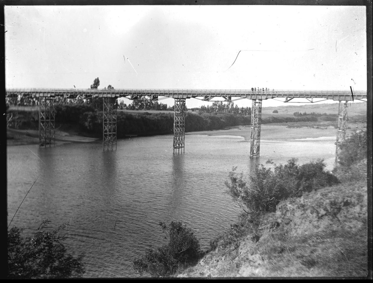 Puente antiguo de Cholchol (c. 1920)
