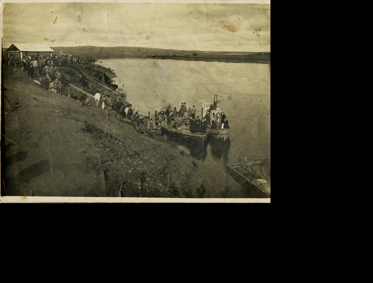 Misioneros arribando a Cholchol (c. 1920)