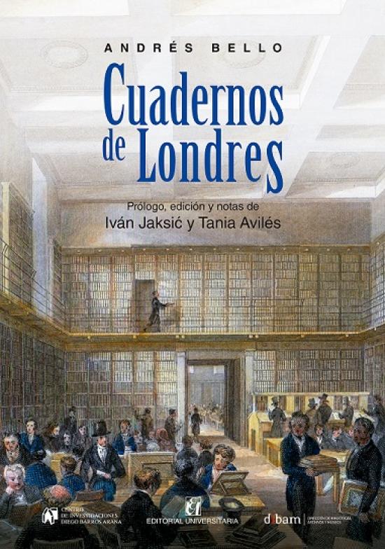 Cuadernos de Londres Portada con dibujo de la sala de lectura del Museo Británico de Thomas Shepherd