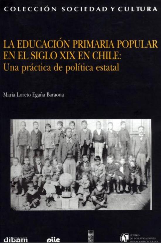 Tapa negra con fotografía de alumnos de la Escuela Nº16 de Santiago, 1898