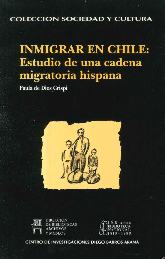 Tapa negra con dibujo de una familia con maletas