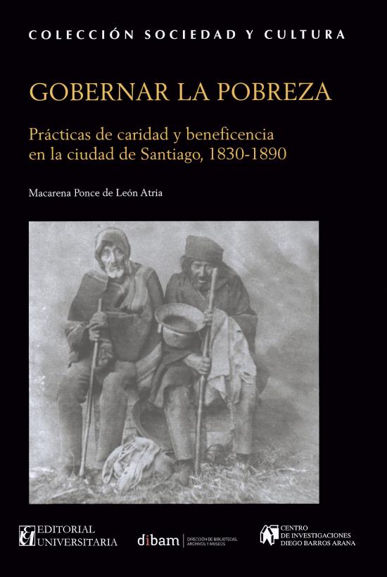 Tapa negra con imagen de dos hombres indigentes del siglo XIX