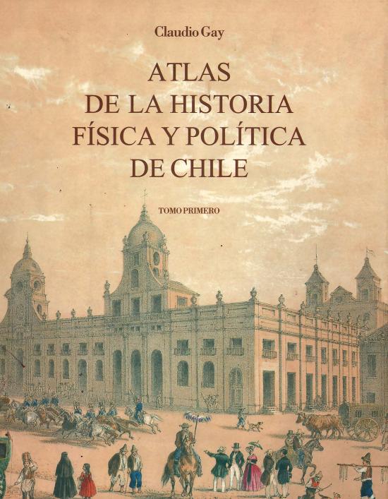 Portada con detalle de la imagen de la Plaza de Armas de Santiago de Claudio Gay