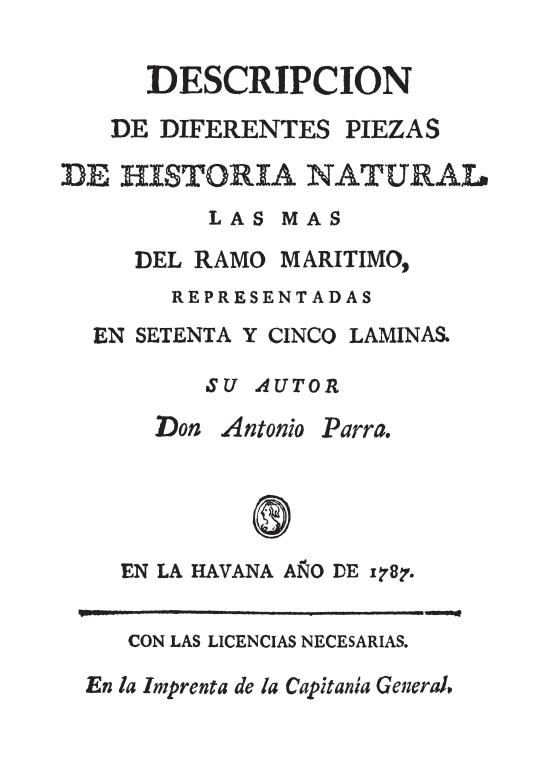 Descripción de diferentes piezas de historia Portada original del libro