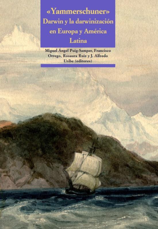 Yammerschuner Tapa con detalle de la acuarela de Conrad Martens del barco Beagle.