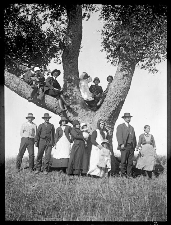 Paseo campestre familia Rivas Núñez y amigos (c. 1920)