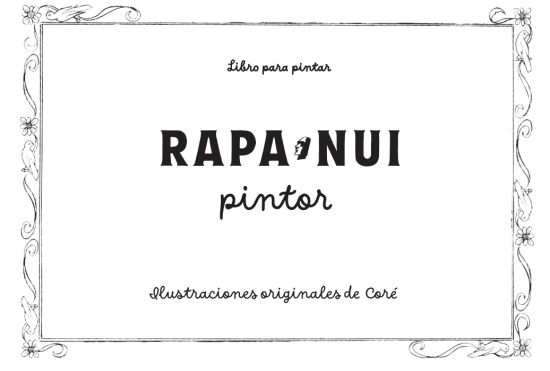 Portada libro para pintar Rapa Nui pintor