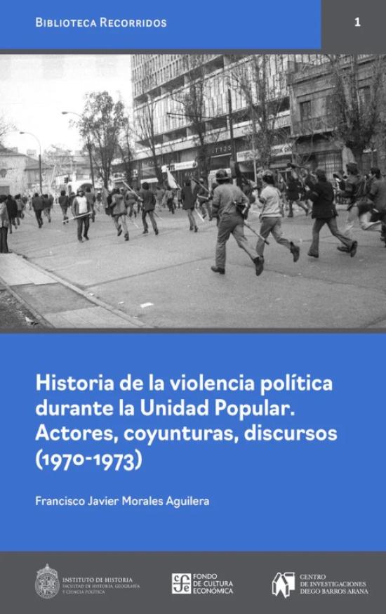 Brigadistas paramilitares en el centro de Santiago, 1972. Fotografía de Armindo Cardoso. Colección: Biblioteca Nacional de Chile.