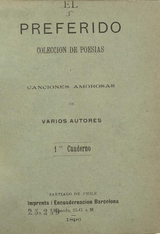 El preferido. Colección de poesías i canciones amorosas 