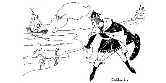 Lámina para pintar con ilustración de Adduard para la revista Mamita (1931)