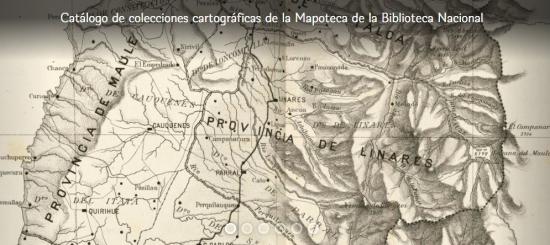 Imagen del catálogo de colecciones cartográficas de la Mapoteca de la BN.