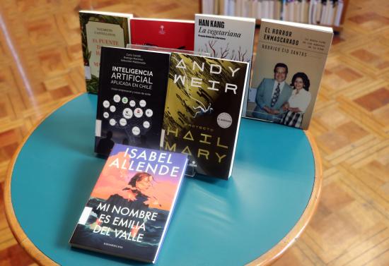 Libros disponibles en julio sección de "Novedades".