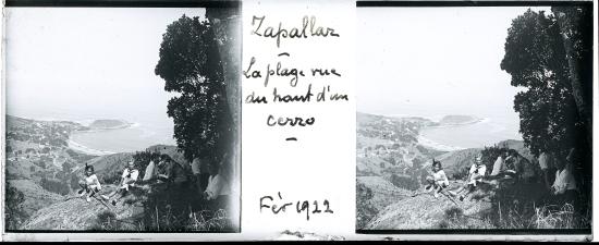 Fotografía estereoscópica de paisaje de Zapallar.