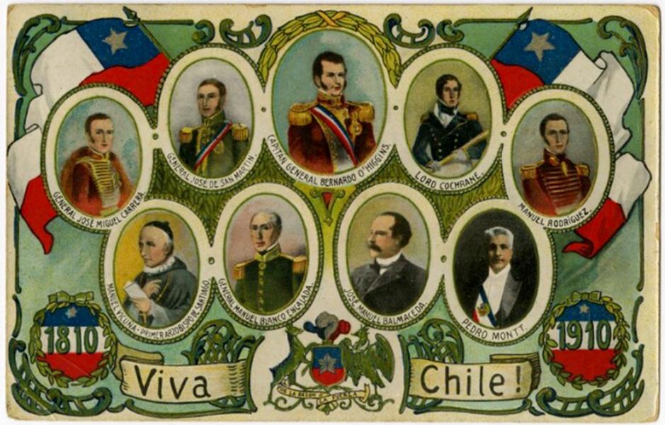1810-1910. Centenario de la Independencia de Chile. 1810-1910. Centenario de la Independencia de Chile.