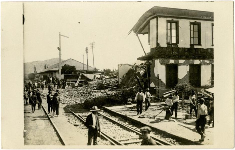 Terremoto de 1906, Quilpué, Chile.  Terremoto de 1906, Quilpué, Chile.