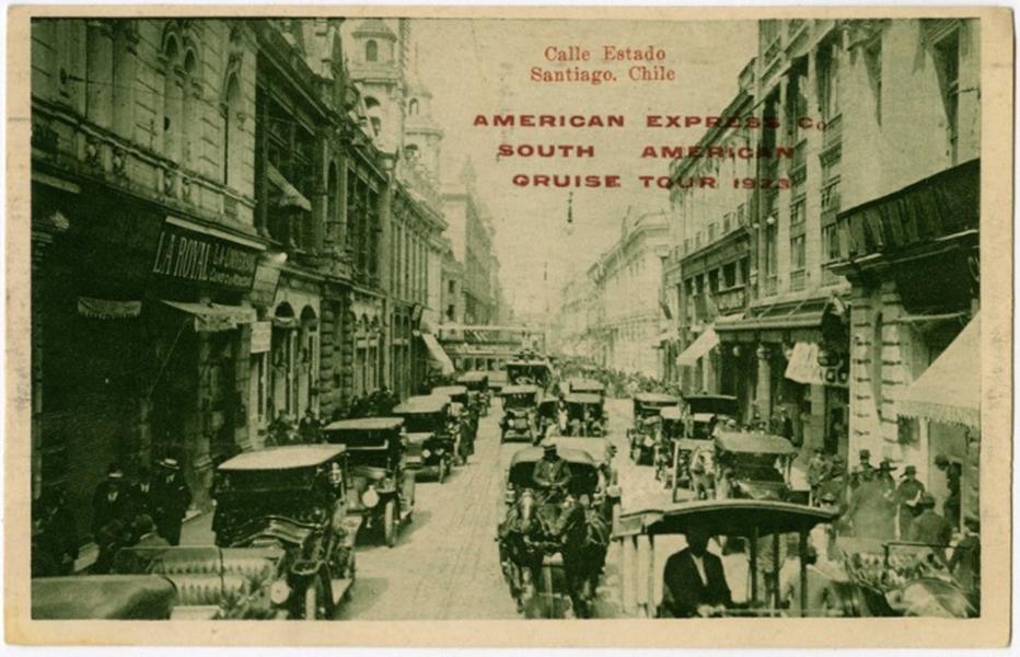Calle Estado, Santiago, Chile.  Calle Estado, Santiago, Chile.