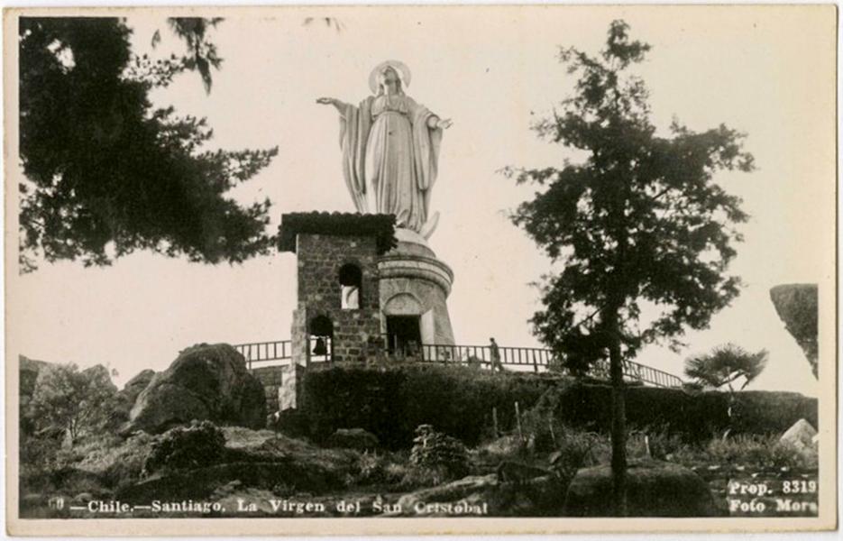 Virgen del cerro San Cristóbal, Santiago, Chile. Virgen del cerro San Cristóbal, Santiago, Chile.
