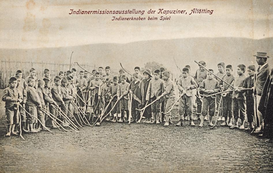 &quot;Indianerknaben beim Spiel&quot; (Niños indígenas jugando)