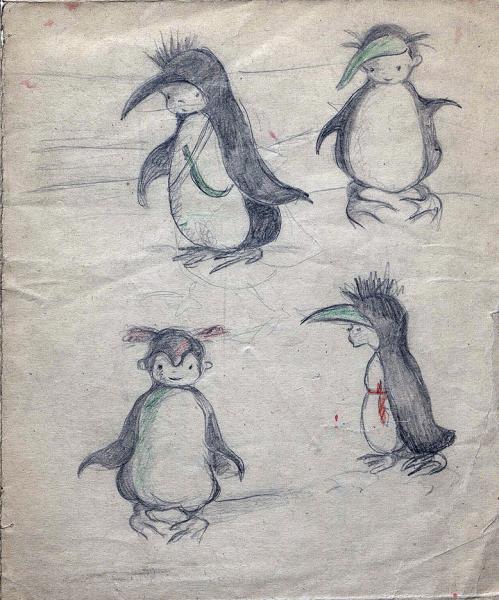 Diseño de Roque, protagonista del libro El tesoro de los pingüinos Diseño de Roque, protagonista del libro El tesoro de los pingüinos