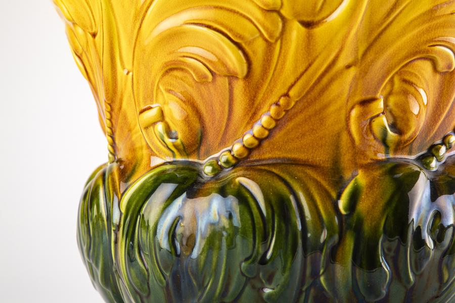 Cachepot o jardinera estilo art nouveau (detalle)