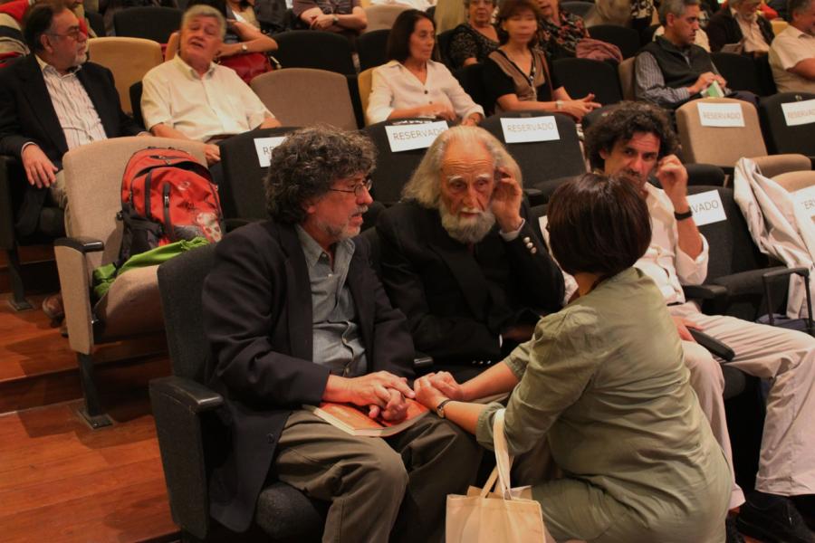 Maximiliano Salinas C., Gastón Soublette y Micaela Navarrete A.